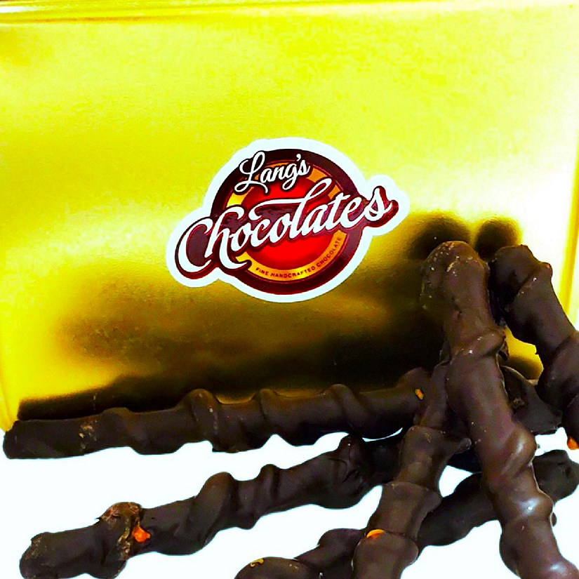 Langs Chocolates 2-pounds Karamalicious Dark Chocolate Caramel Pretzel Image