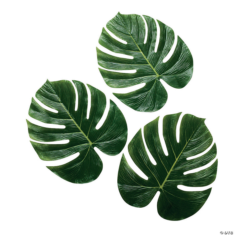 Large Artificial Monstera Leaves - 12 Pc. Image