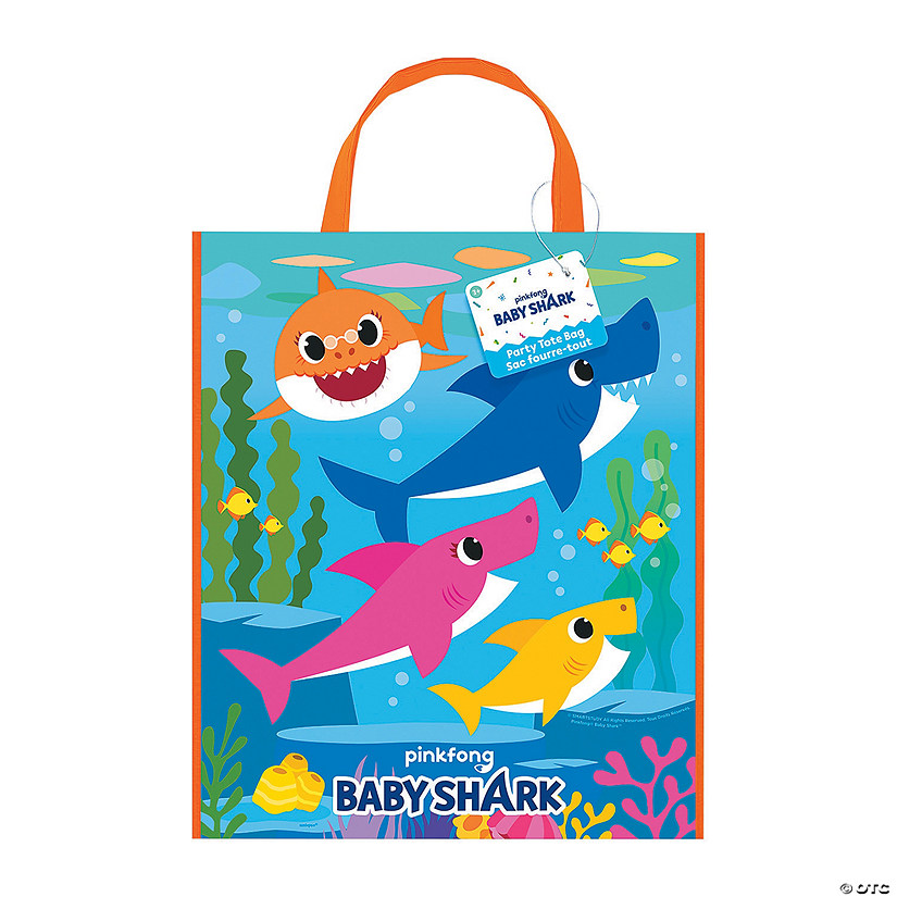 Large Baby Shark Tote Bag Image