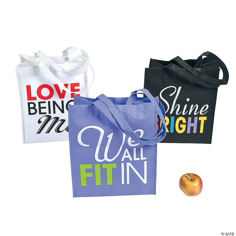 Large Be You Tote Bags - 12 Pc. Image