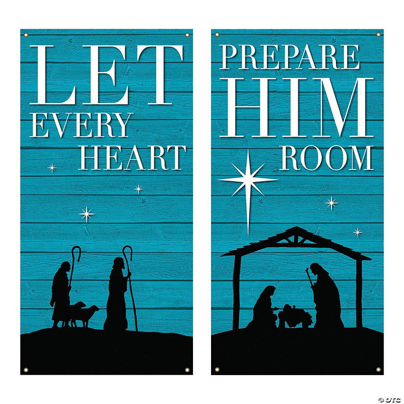 Large Christmas Church Banner Set - 2 Pc. Image