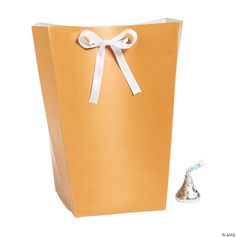 Large Copper Favor Boxes with Ribbon - 24 Pc. Image