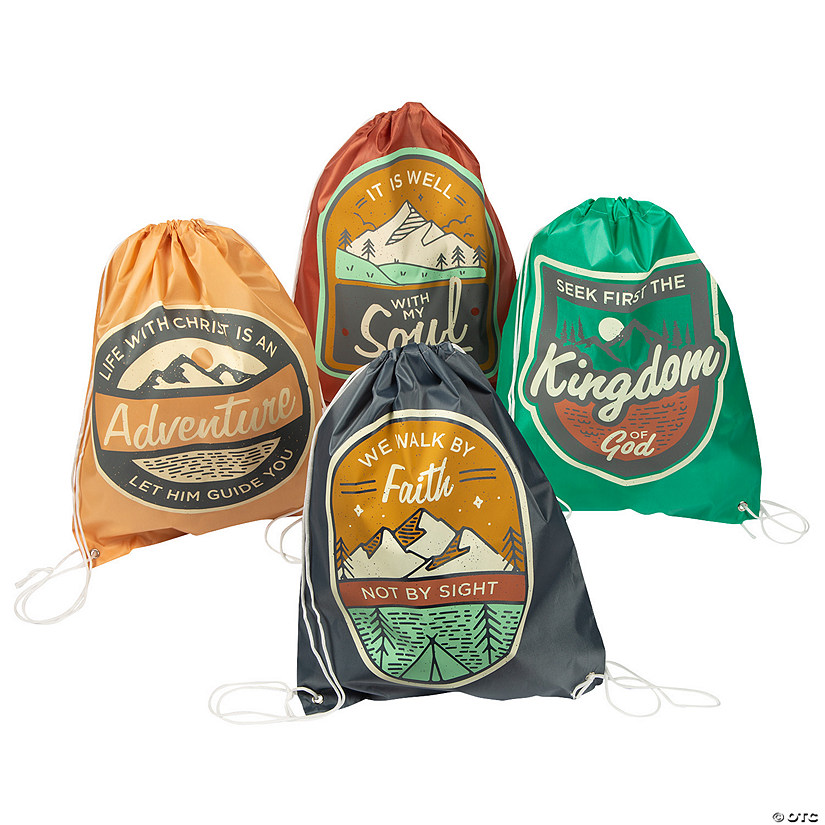 Large Faith Adventure Drawstring Bags Image