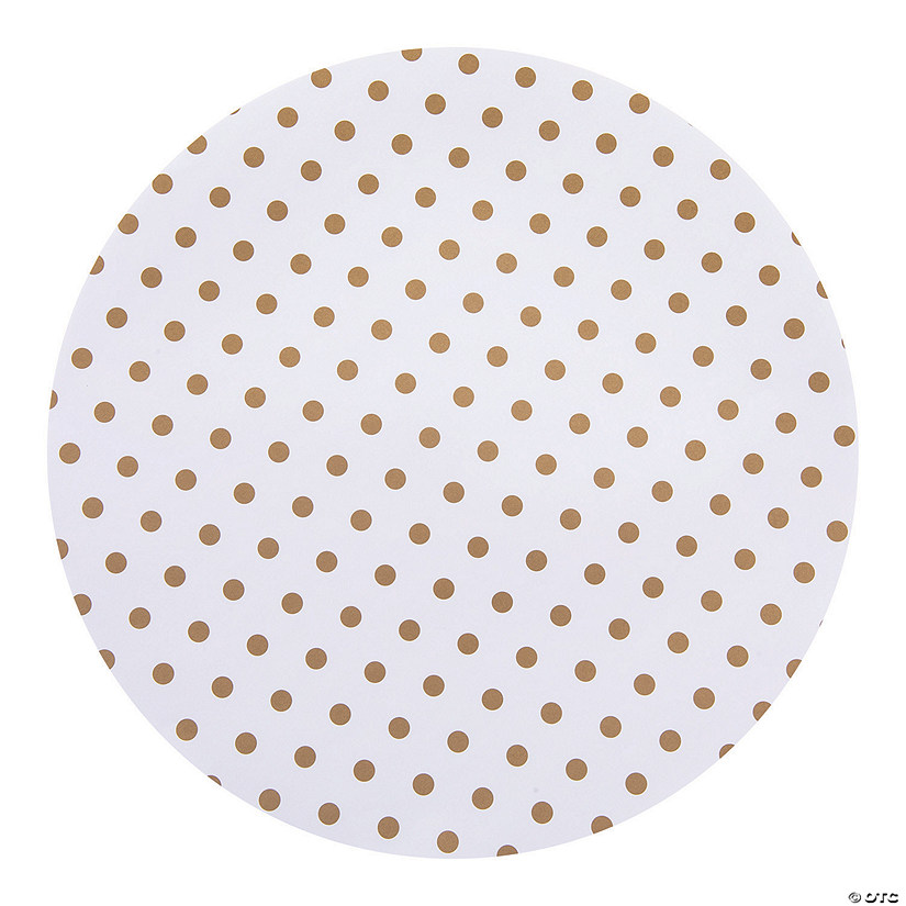 Large Gold Dot Serving Paper Liners Image