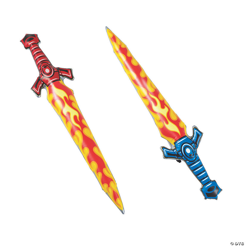 Large Inflatable Flame Swords - 12 Pc. - Less Than Perfect Image