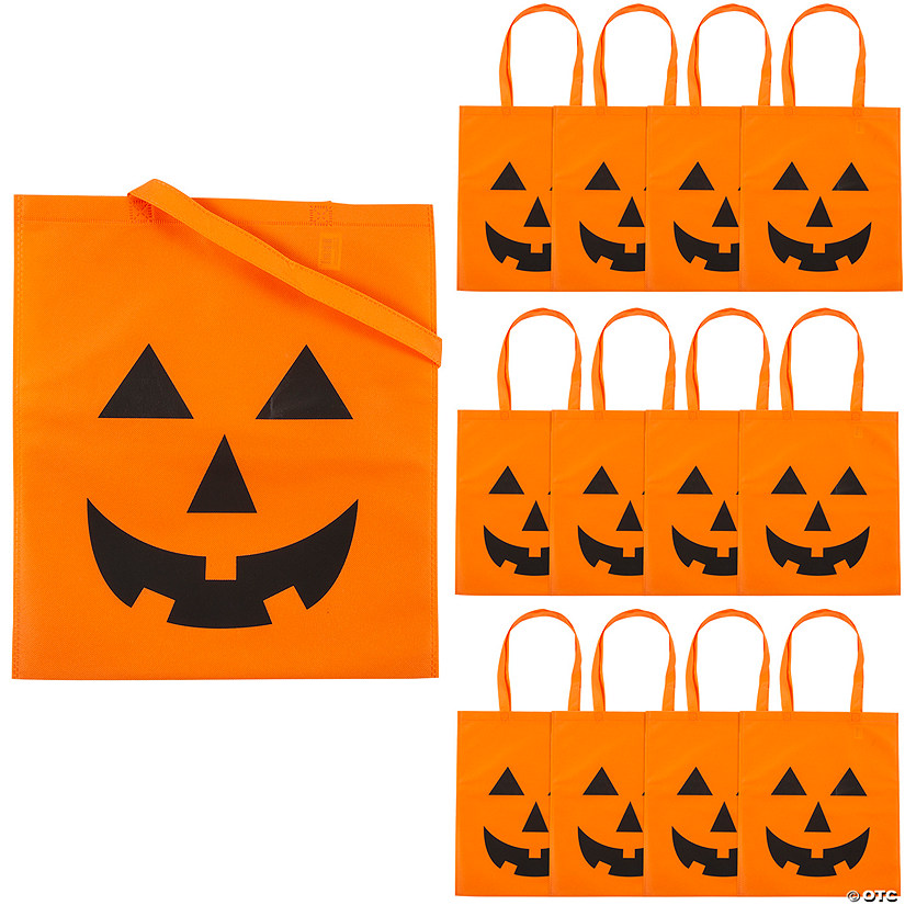 Large Jack-O’-Lantern Tote Bags