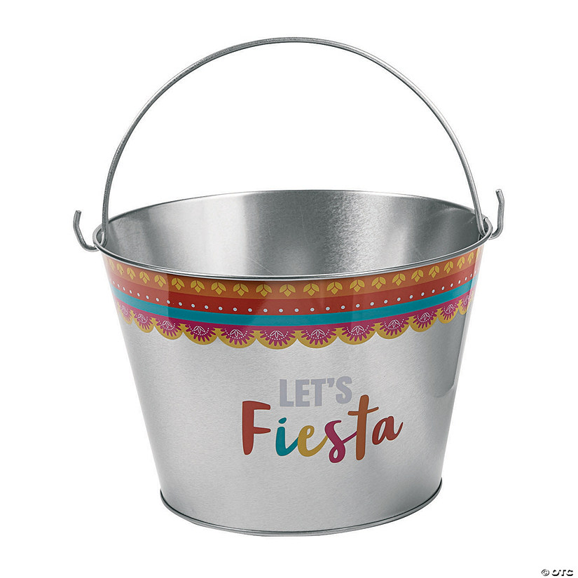 Large Metal Fiesta Pails Oriental Trading