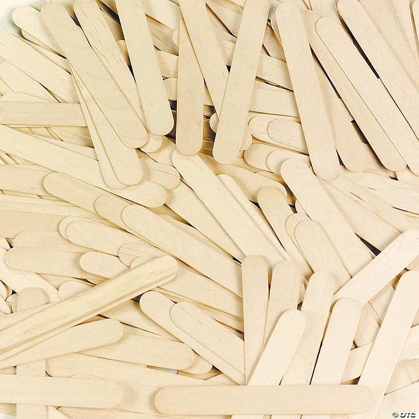 Large Natural Wood Craft Sticks 500 Pc.