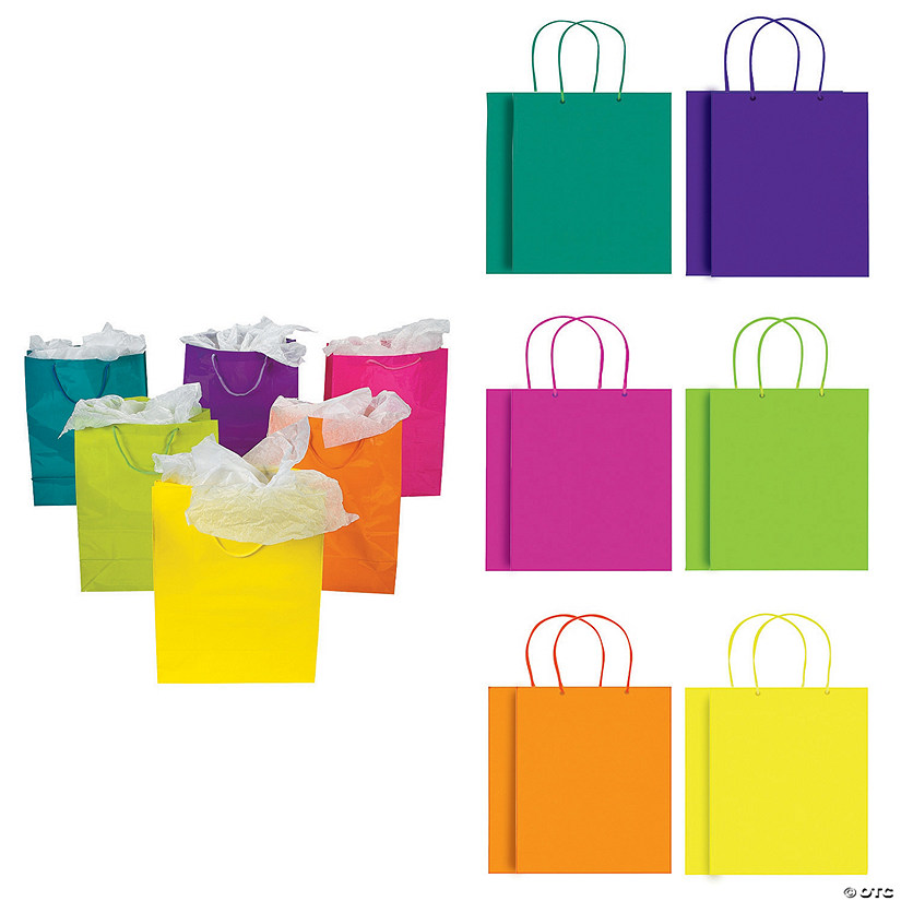 Large Neon Gift Bags