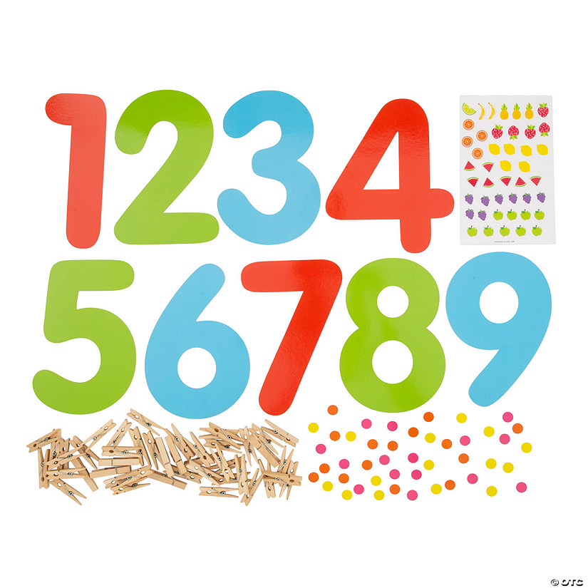 Large Numbers Counting Clip Card Activity Image