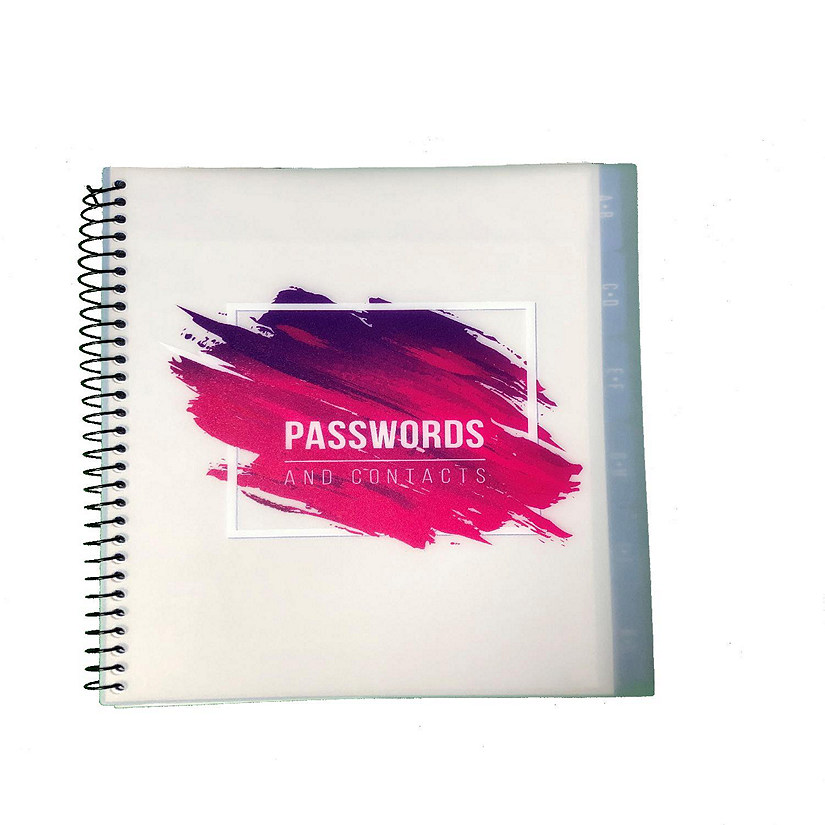 Large Password Books - The best Password Keeper Books with a 4.9 rating out of 4500 / Pink Image