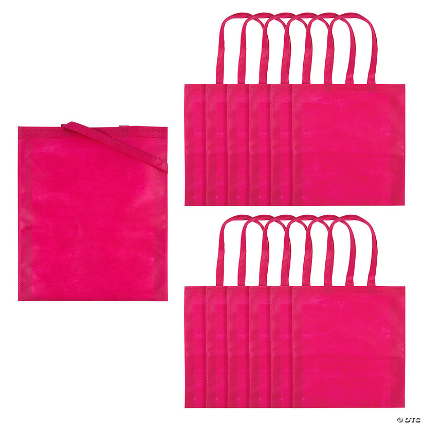 Large Pink Tote Bags Oriental Trading
