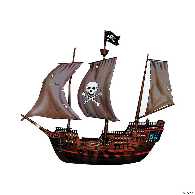 Large Pirate Ship Jointed Cutout Discontinued