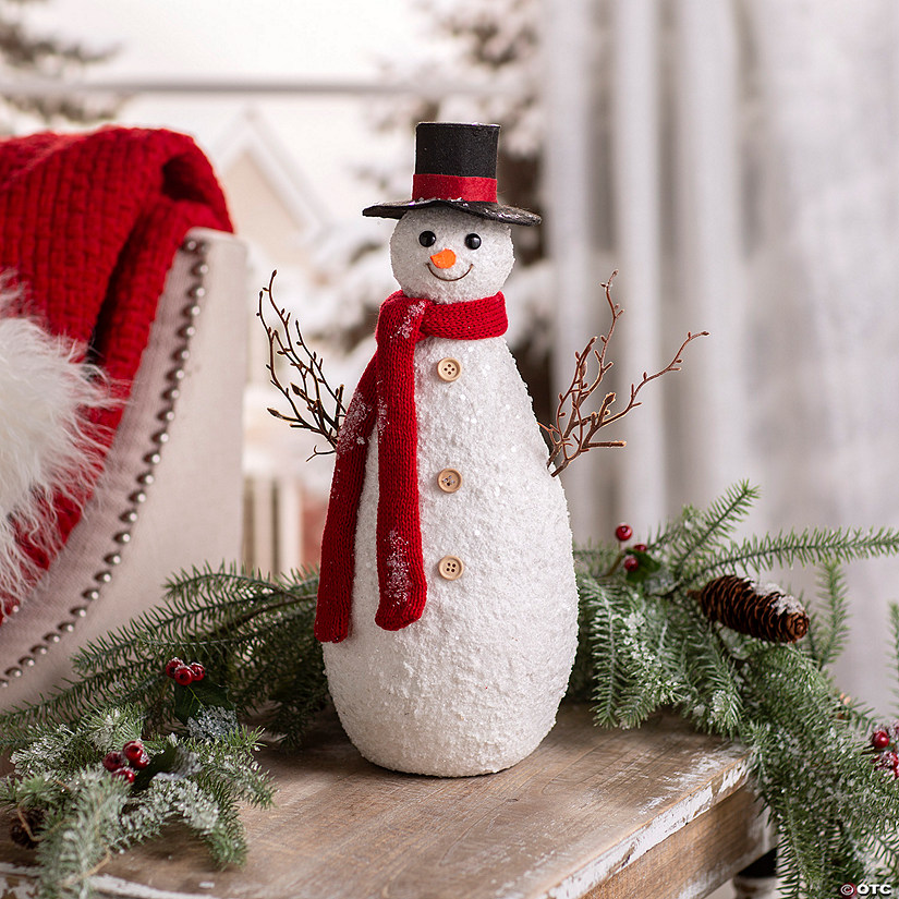 Large Snowman Tabletop Christmas Decoration Image