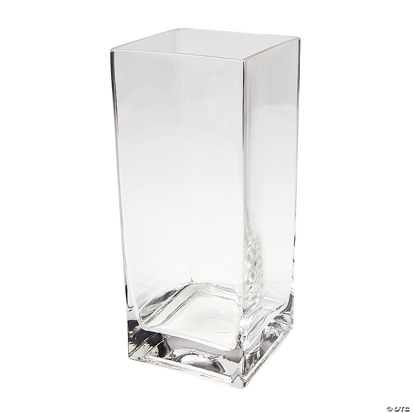 Large Square Glass Vase - Discontinued