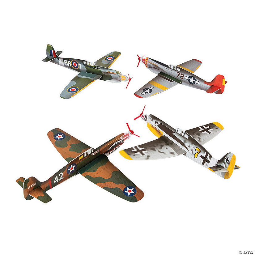 Large War Plane Gliders - 12 Pc. Image