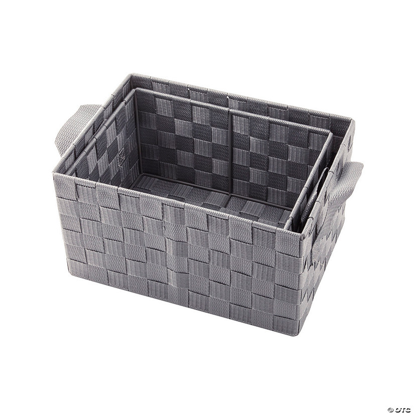 Large Woven Baskets with Handles 2 Pc. Oriental Trading