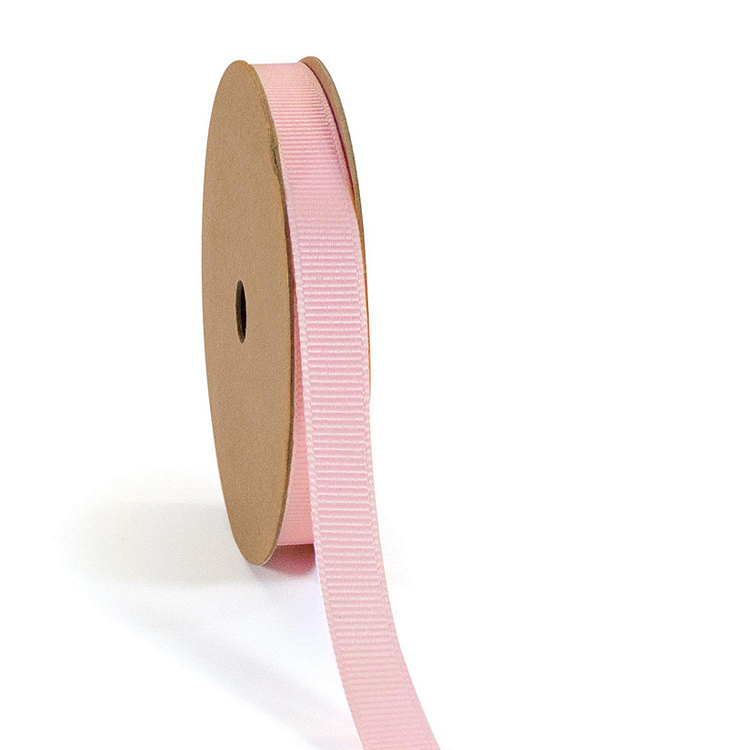 LaRibbons 3/8" Premium Textured Grosgrain Ribbon -Lt. Pink Image