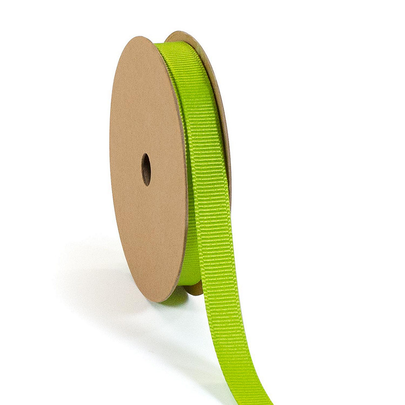 LaRibbons 3/8" Premium Textured Grosgrain Ribbon - Reseda Green Image