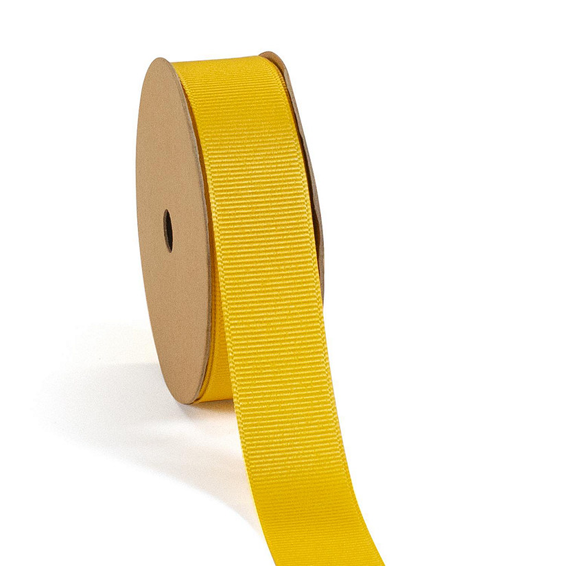 LaRibbons 7/8" Premium Textured Grosgrain Ribbon - Gold Image