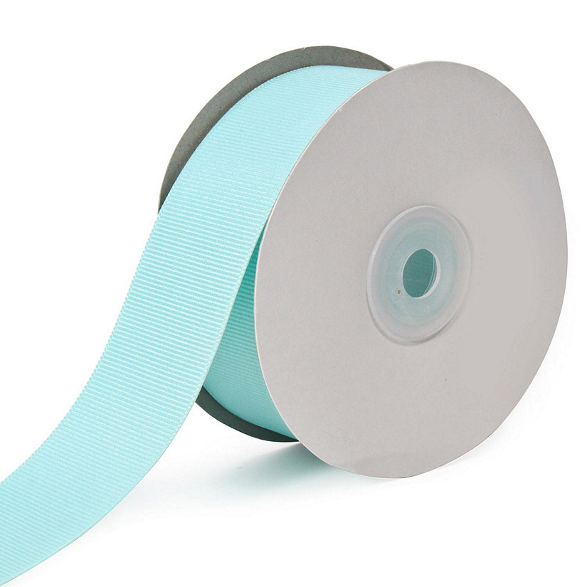 LaRibbons and Crafts 1 1/2" 20yds Premium Textured Grosgrain Ribbon -NEW AQUA Image