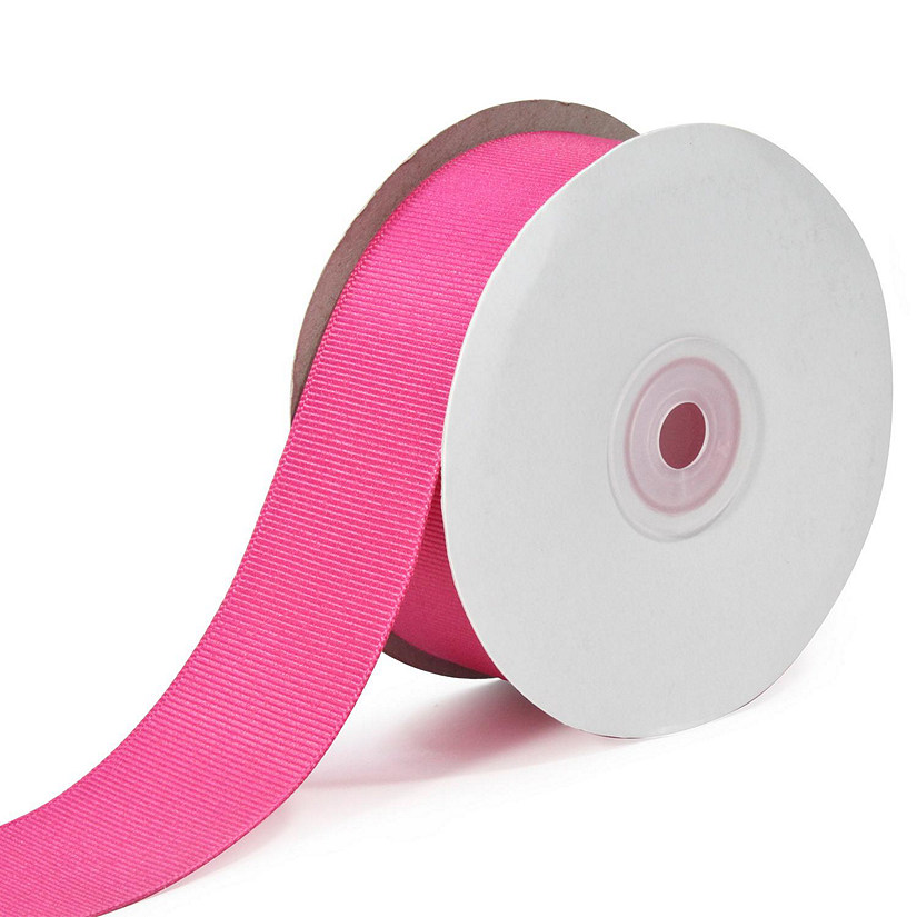 LaRibbons and Crafts 1 1/2" 20yds Premium Textured Grosgrain Ribbon -  New Shocking Pink Image