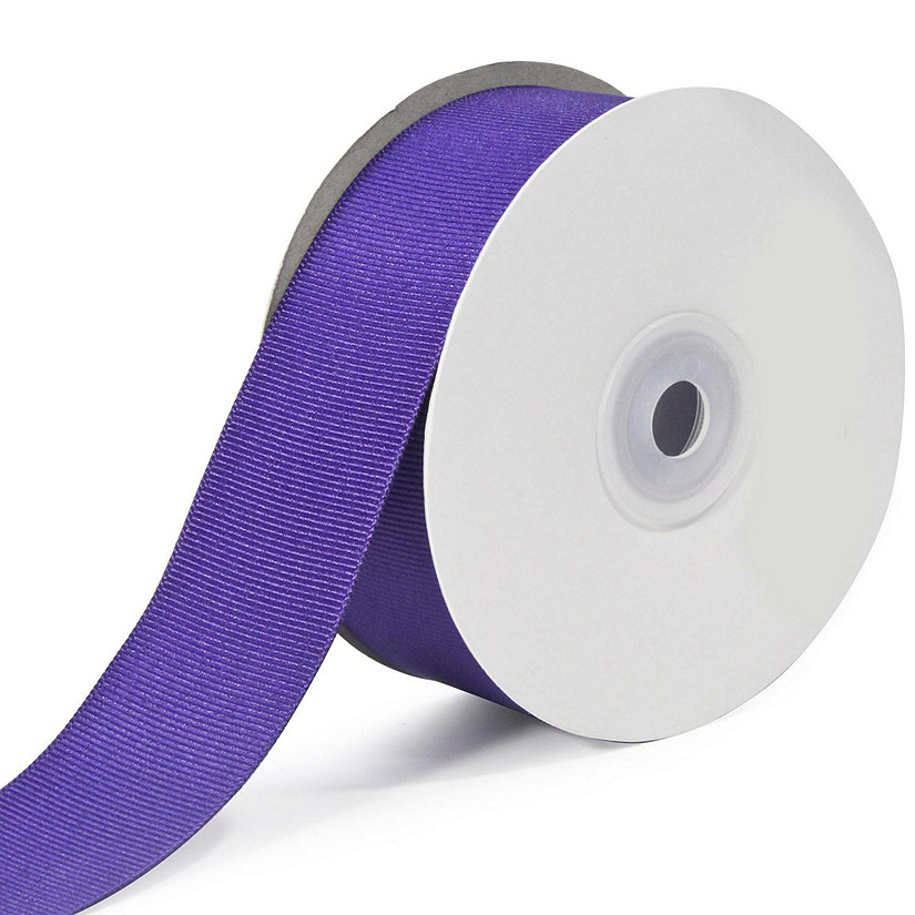 LaRibbons and Crafts 1 1/2" 20yds Premium Textured Grosgrain Ribbon -Regal Purple Image