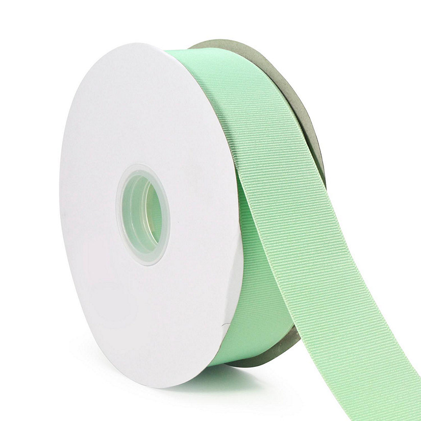 LaRibbons and Crafts 1 1/2" 50yds Premium Textured Grosgrain Ribbon - Mint Image
