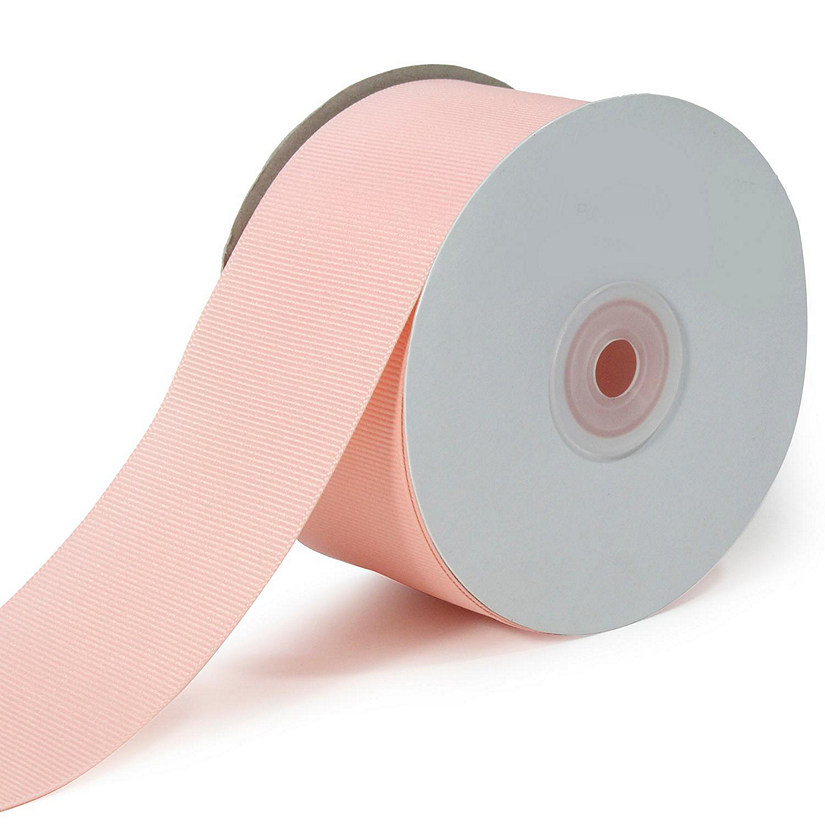 LaRibbons and Crafts 2 1/4" 20yds Premium Textured Grosgrain Ribbon -Coral Ice Image