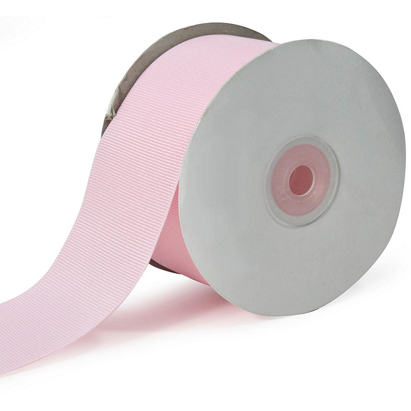 LaRibbons and Crafts 2 1/4" 20yds Premium Textured Grosgrain Ribbon - Lt Pink Image