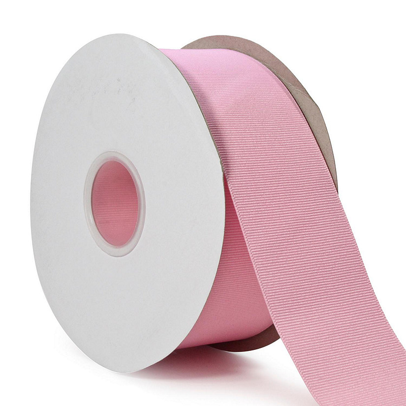 LaRibbons and Crafts 2 1/4" 50yds Premium Textured Grosgrain Ribbon - Pink Image