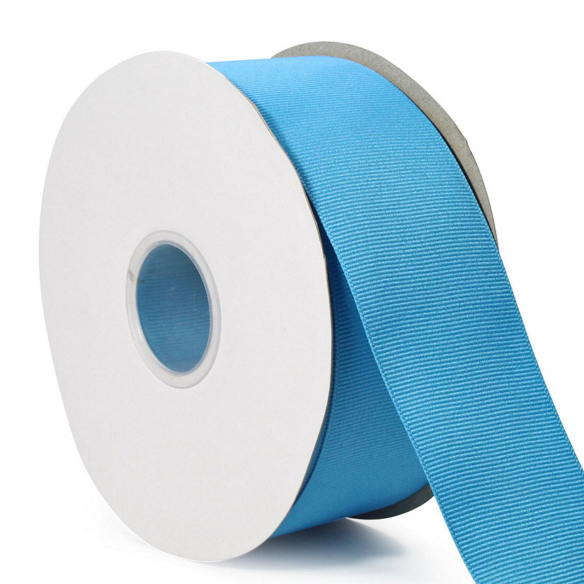 LaRibbons and Crafts 2 1/4" 50yds Premium Textured Grosgrain Ribbon -TURQUOISE Image