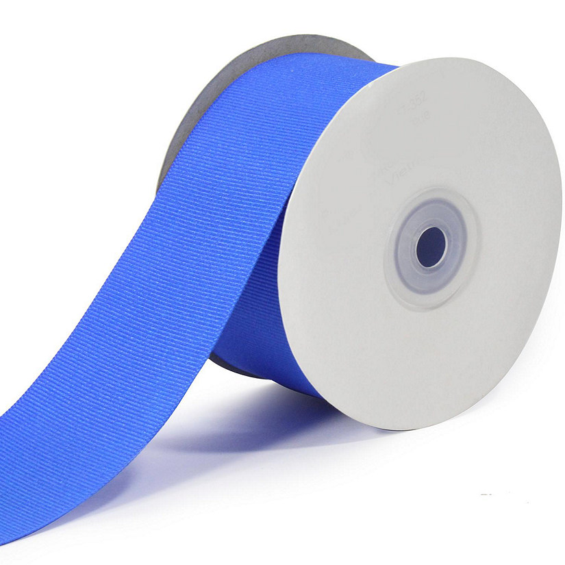 LaRibbons and Crafts 2 1/4" Premium Textured Grosgrain Ribbon -Electric Blue Image
