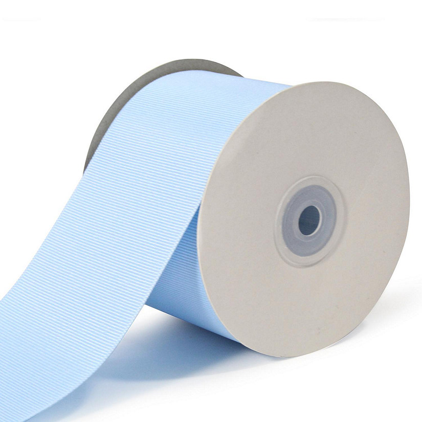 LaRibbons and Crafts 3" 20yds Premium Textured Grosgrain Ribbon - Blue Image