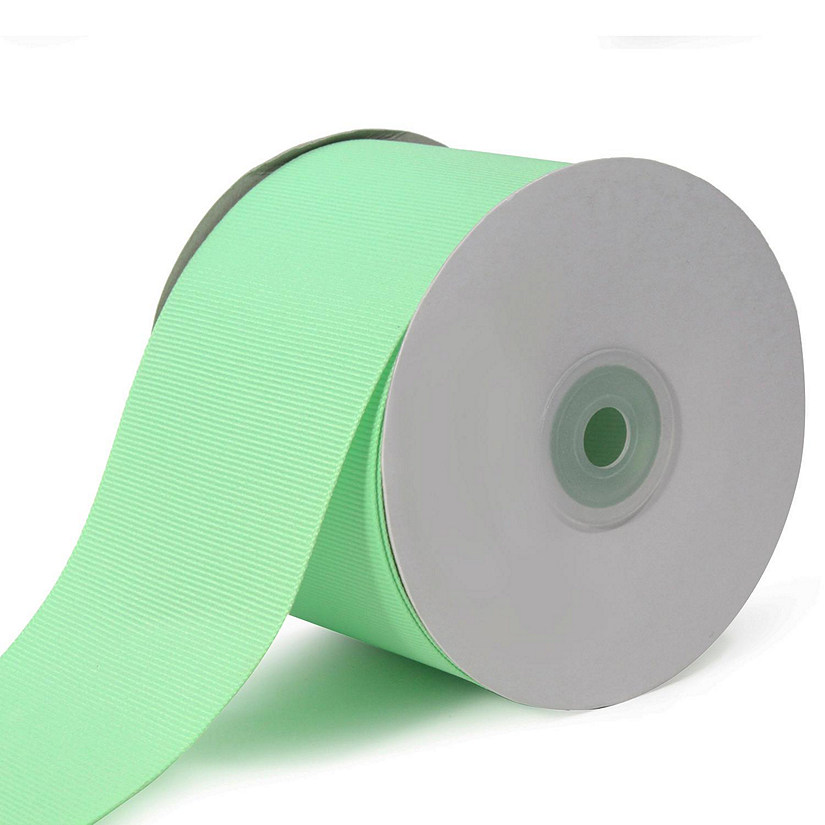 LaRibbons and Crafts 3" 20yds Premium Textured Grosgrain Ribbon - Mint Image