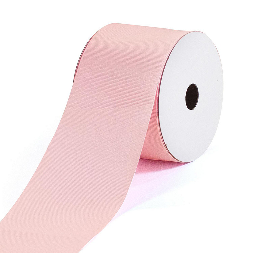 LaRibbons and Crafts 3" 20yds Premium Textured Grosgrain Ribbon -Pearl Pink Image