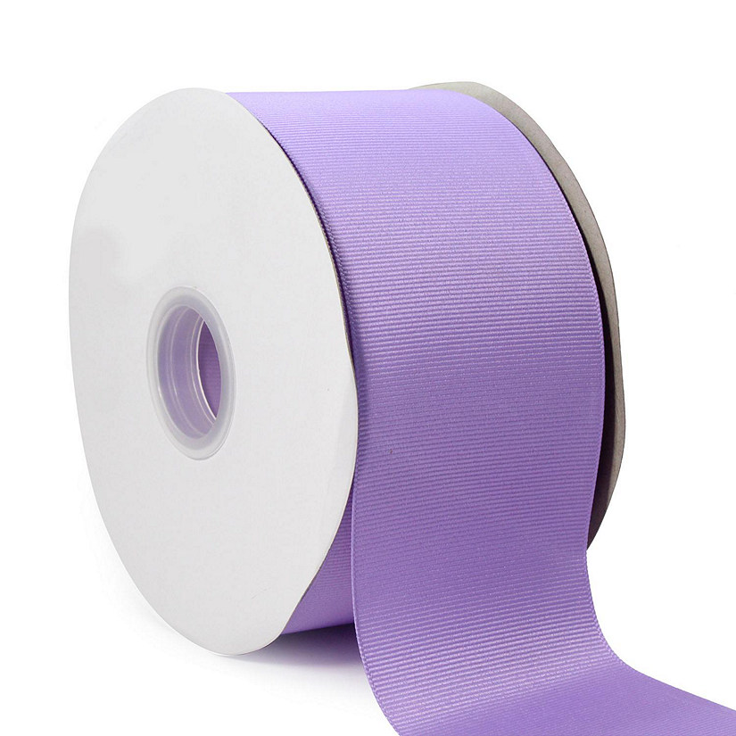 LaRibbons and Crafts 3" 50yds Premium Textured Grosgrain Ribbon -  Lt Orchid Image
