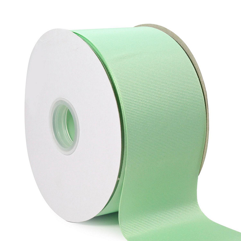LaRibbons and Crafts 3" 50yds Premium Textured Grosgrain Ribbon - Mint Image