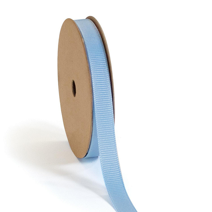 LaRibbons and Crafts 3/8" 100 yds Premium Textured Grosgrain Ribbon - Blue Image