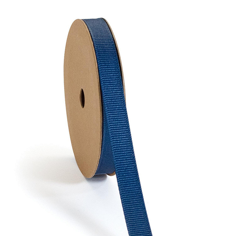 LaRibbons and Crafts 3/8" 100 yds Premium Textured Grosgrain Ribbon - Cobalt Image