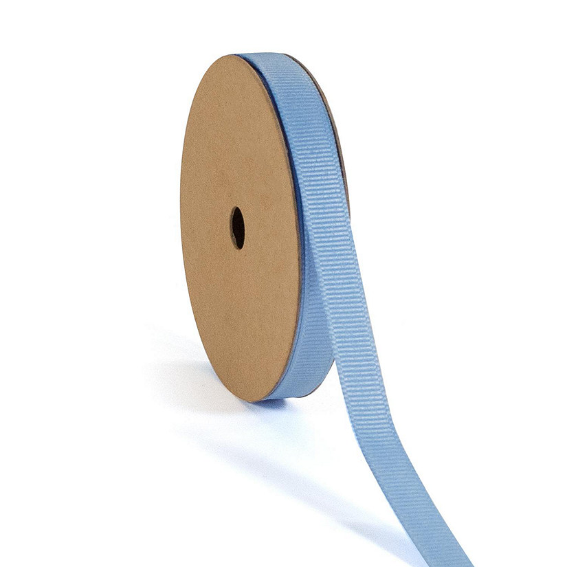 LaRibbons and Crafts 3/8" 100 yds Premium Textured Grosgrain Ribbon - Millennium Blue Image