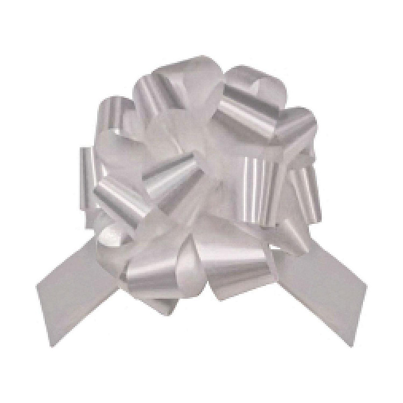 LaRibbons and Crafts 6" Pull Bow Bundle White 50 PCS Oriental Trading