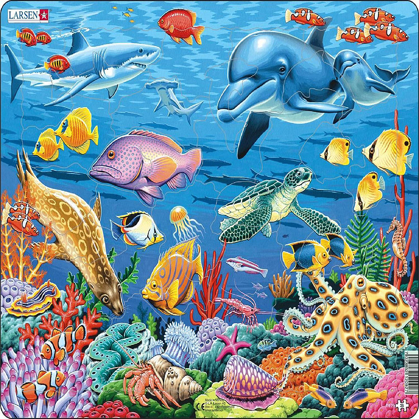 Larsen Coral Reef 35 Piece Children's Educational Jigsaw Puzzle Image