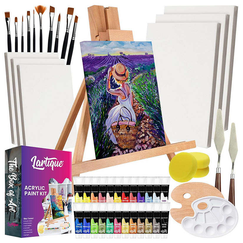 Lartique Acrylic Paint Set with All Painting Supplies Image