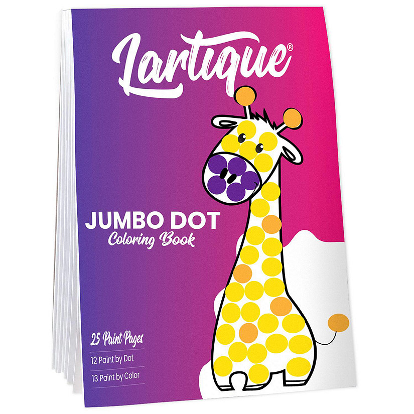 Lartique Dot Markers Activity Book, 25 Sheet Jumbo Dot Coloring Book for Kids Image