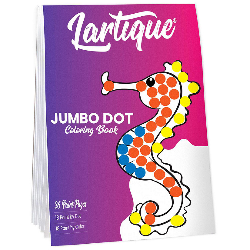 Lartique Dot Markers Activity Book, 36 Sheet Jumbo Dot Coloring Book for Kids Image