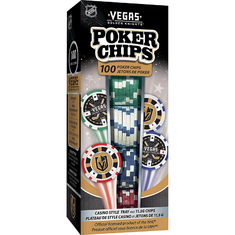 Las Vegas Golden Knights 100 Piece Poker Chips Image