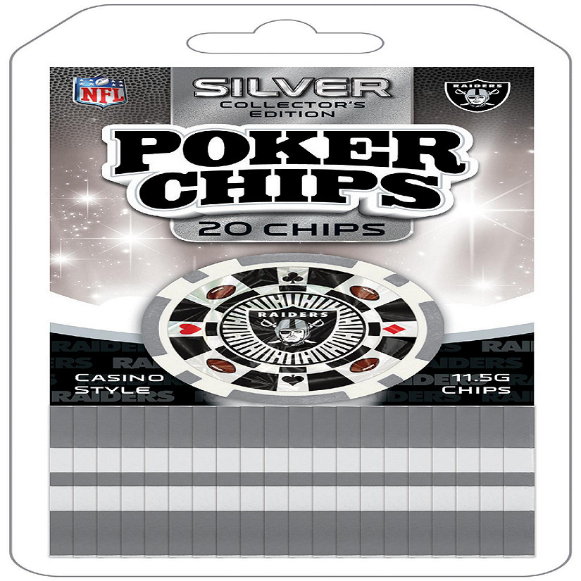 Las Vegas Raiders 20 Piece Poker Chips Image
