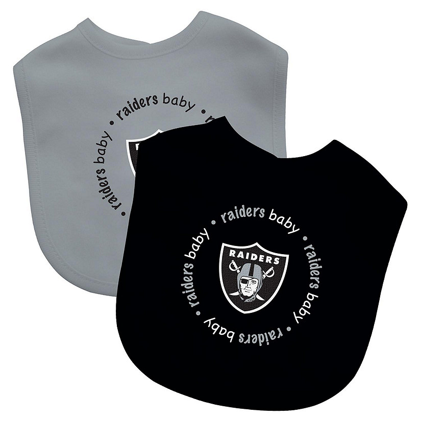 Las Vegas Raiders - Baby Bibs 2-Pack - Black & Gray Image