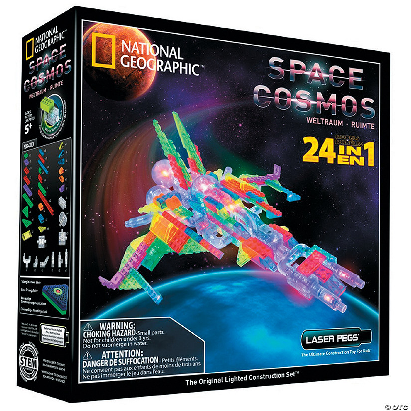 Laser Pegs National Geographic Space 24-in-1 Construction Kit Image